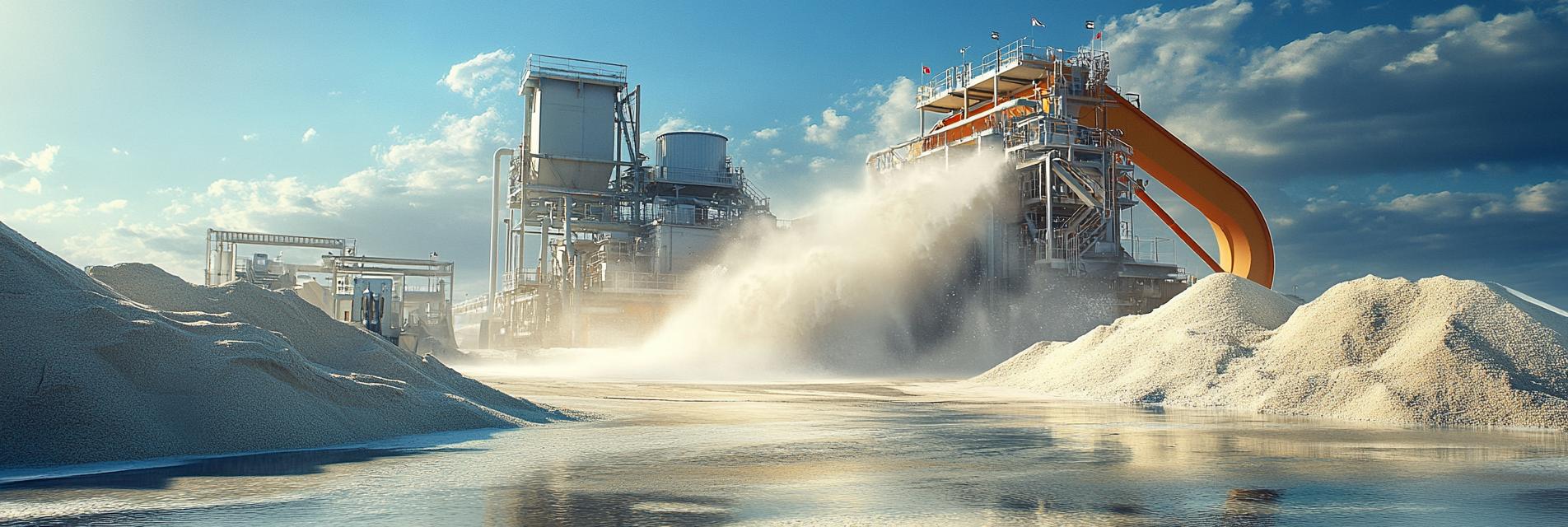 Client utilisant l'équipement de lavage de sable en spirale LSX