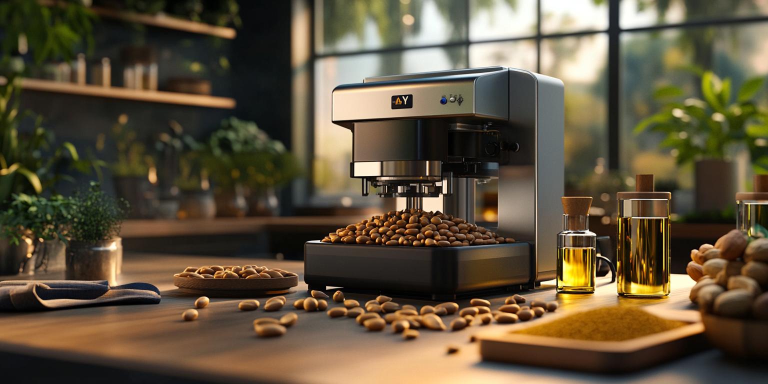 Técnico resolviendo un problema en la prensa de aceite