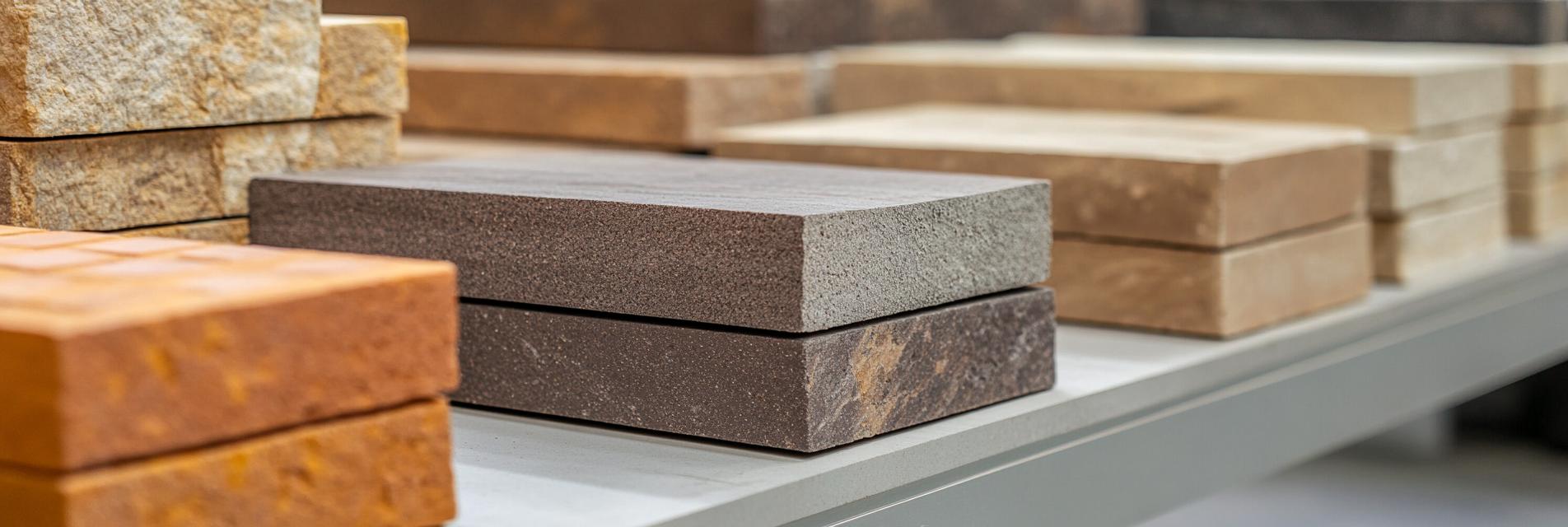 Cross-section of magnesia-chrome brick showing dense microstructure and uniform grain distribution