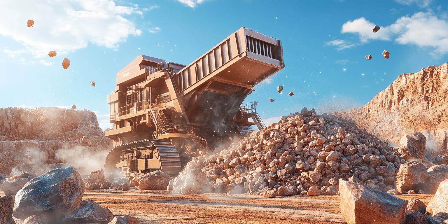 Bàn sàng đánh trần S5X trong mỏ đá granit