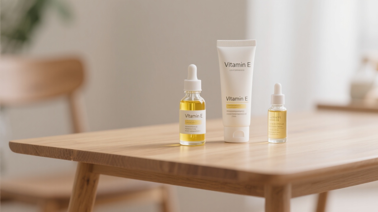 The image of vitamin E in body scrub