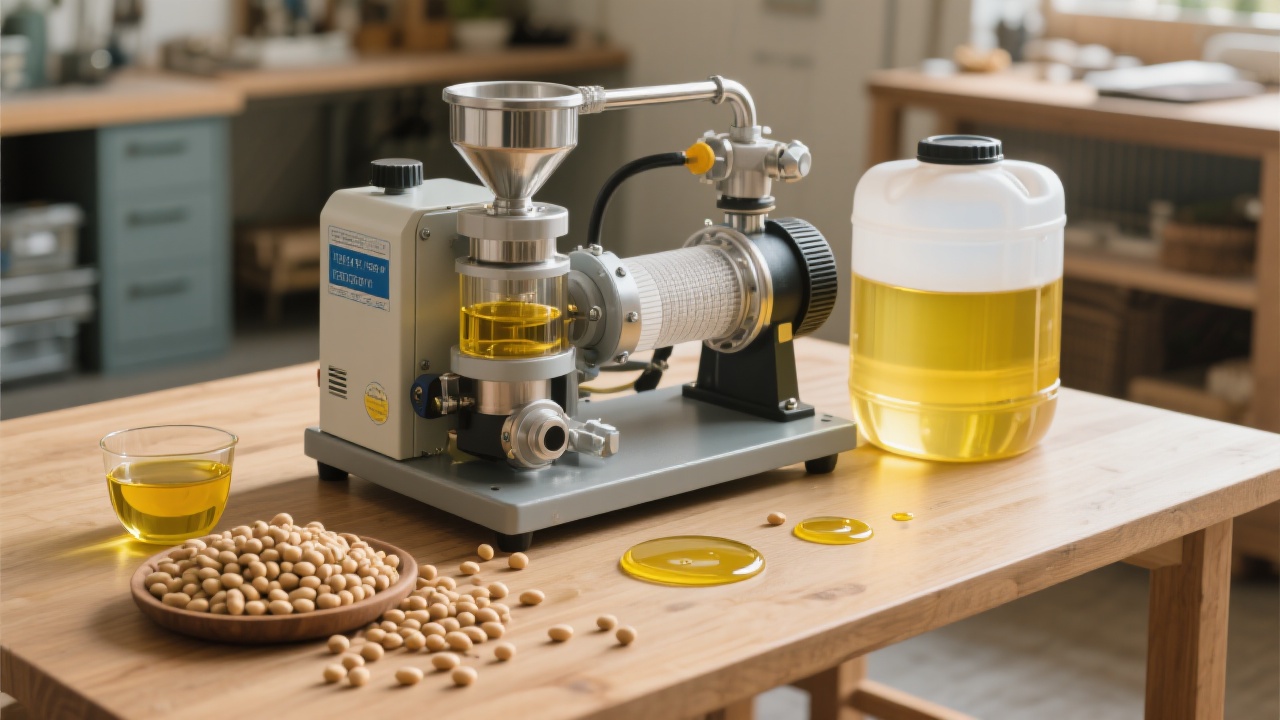 An image representing the international market competitiveness of the rice bran oil production line