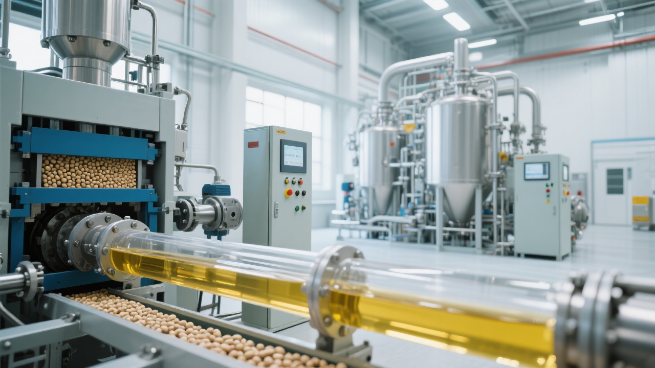 Automation operation of soybean oil refining equipment