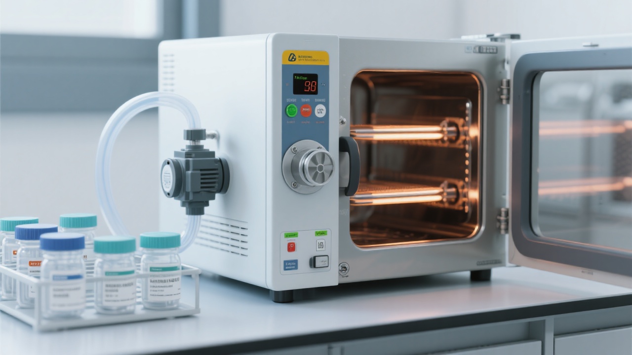 DZF-6210 Vacuum Dryer Interior with Stainless Steel Chamber