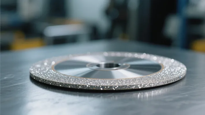 UHD's brazed diamond grinding disk with ultra - hard diamond particles