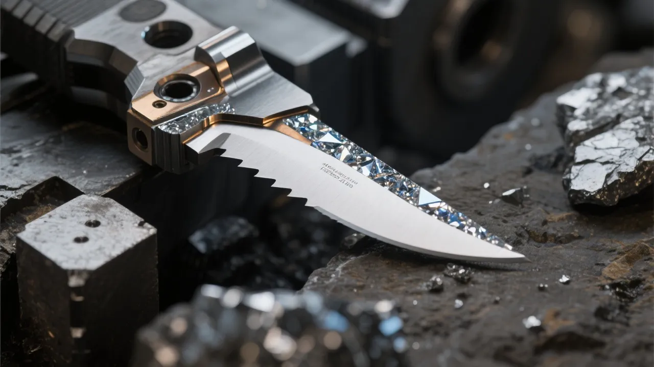 UHD 400mm钎焊金刚石锯片增强钎焊工艺展示