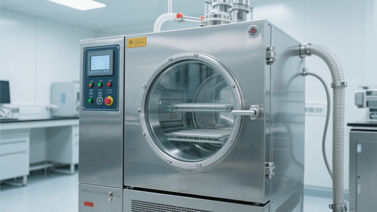 Electronics components being processed inside a DZF-6500 vacuum oven with intelligent timer settings