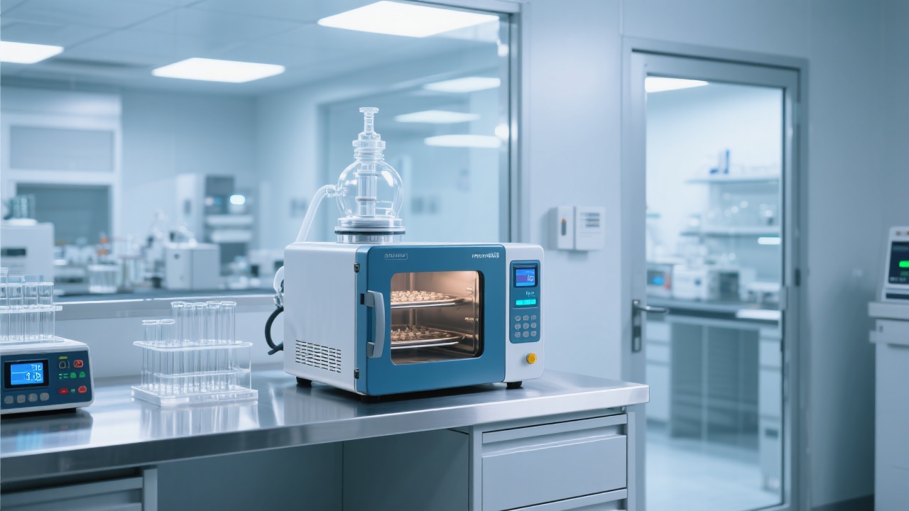 Explosion-proof vacuum oven in a pharmaceutical production environment