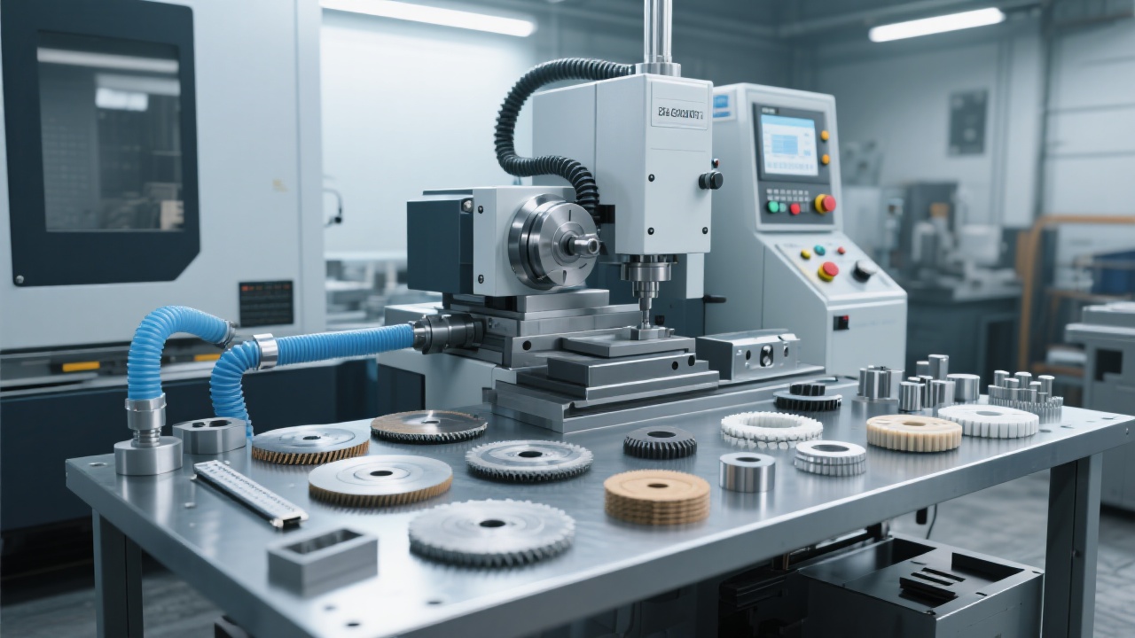 Brazed diamond grinding disc in operation