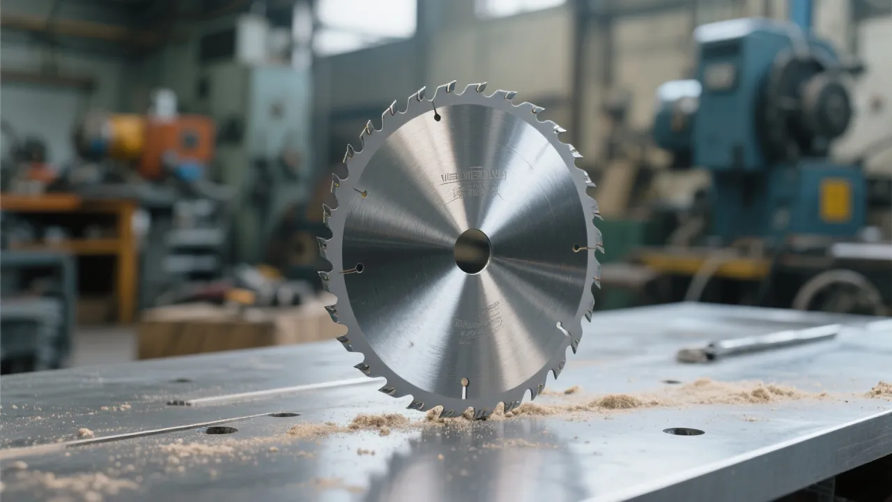 Diamond blade cross-section showing uniform grain distribution and vacuum-sintered metal matrix