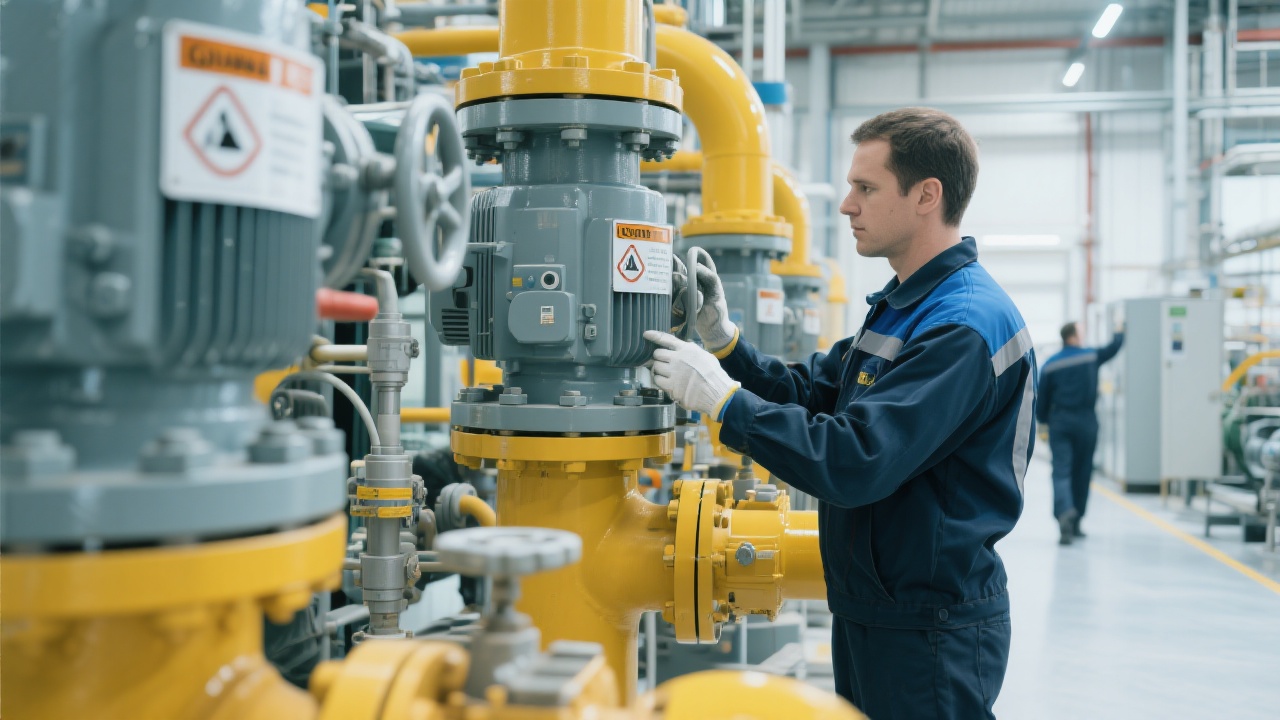 Équipe technique installant un système de contrôle intelligent dans une usine de transformation des cacahuètes