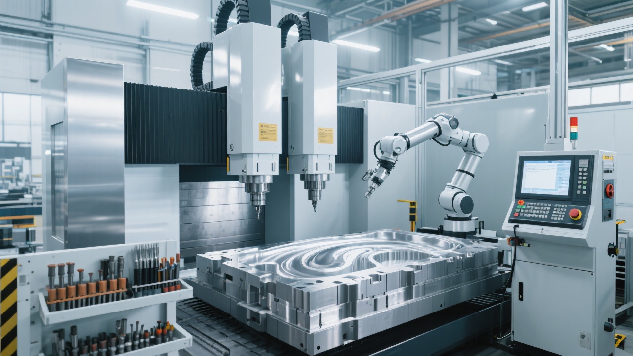 DC8070A high-rigidity CNC milling machine overview