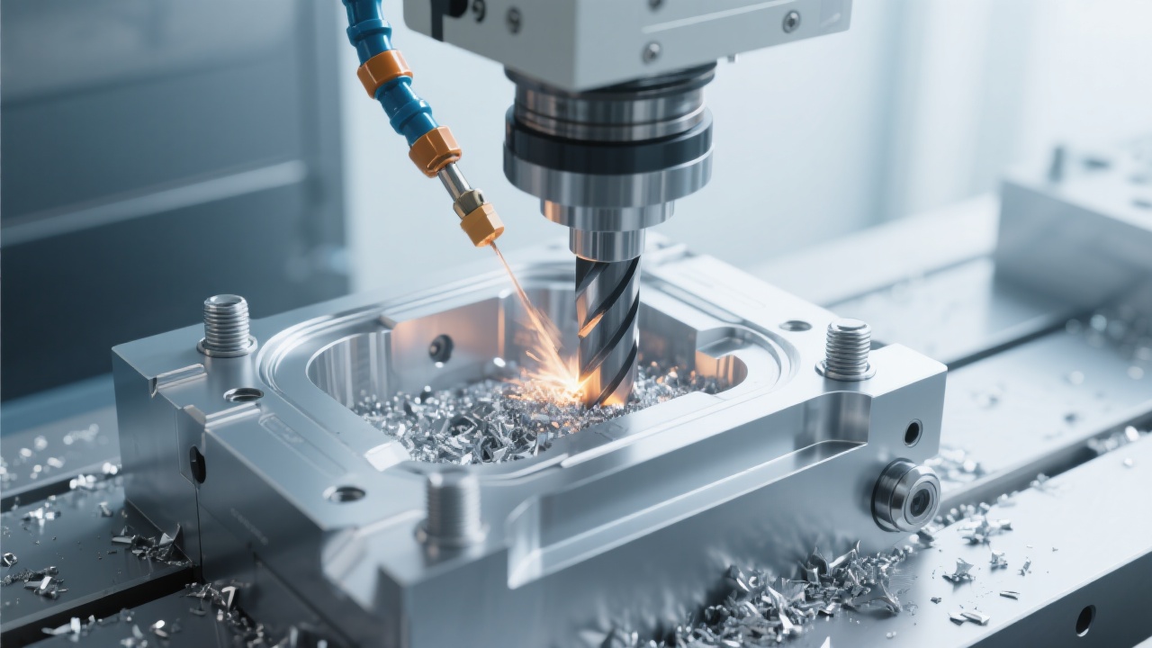 DC1317 large double - column CNC milling machine in operation