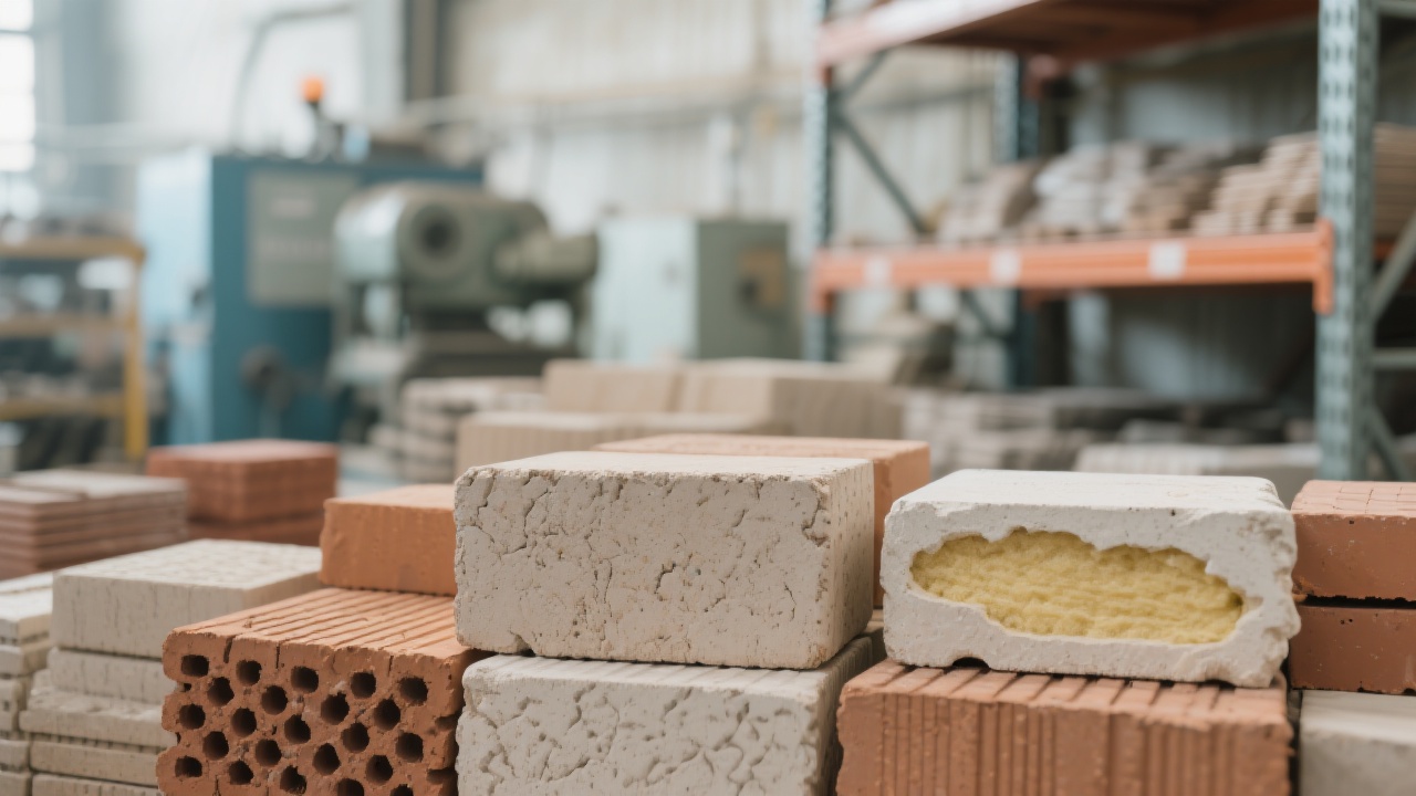 Corundum bricks used in a chemical reaction kettle