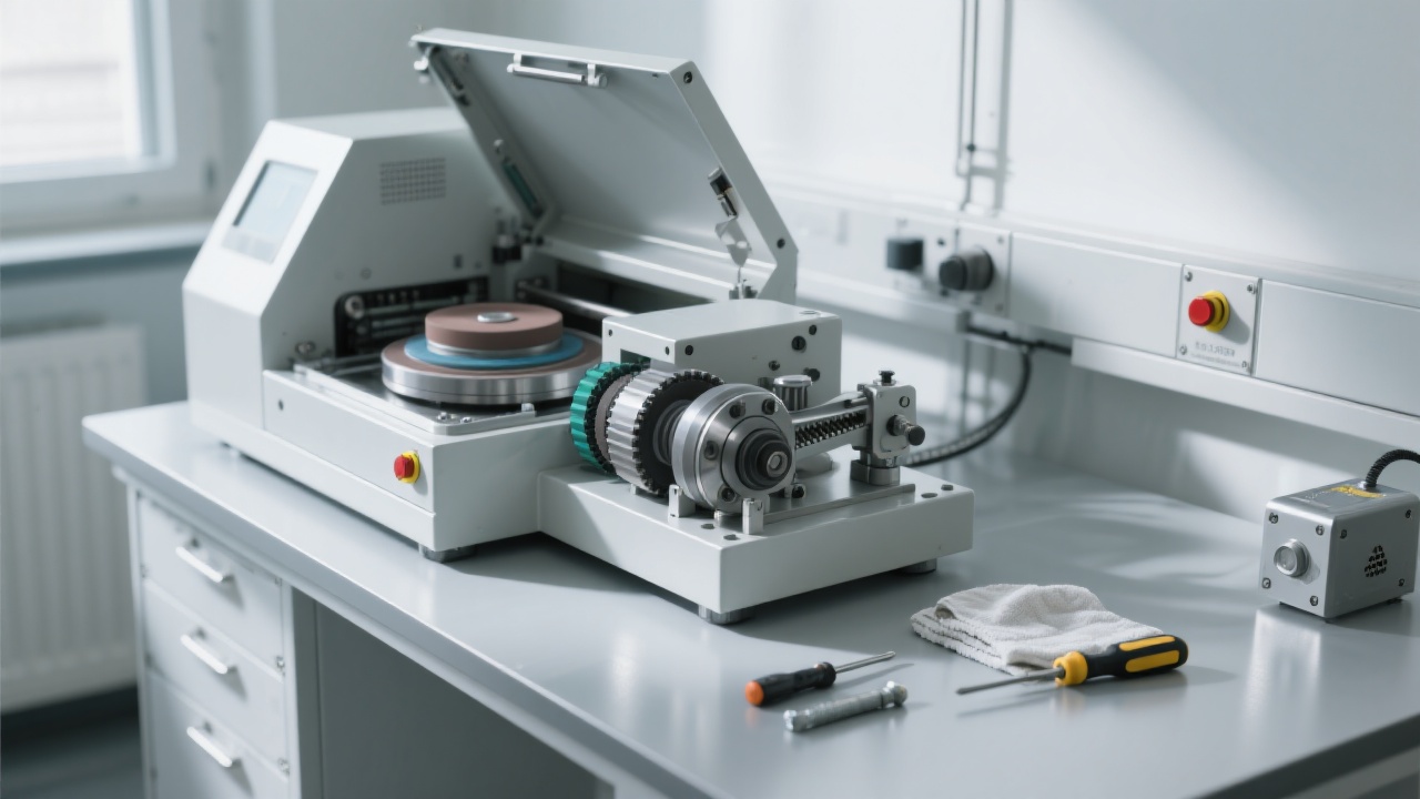 Hardness test indentations showing proper vs. improper mounting quality with measurement analysis