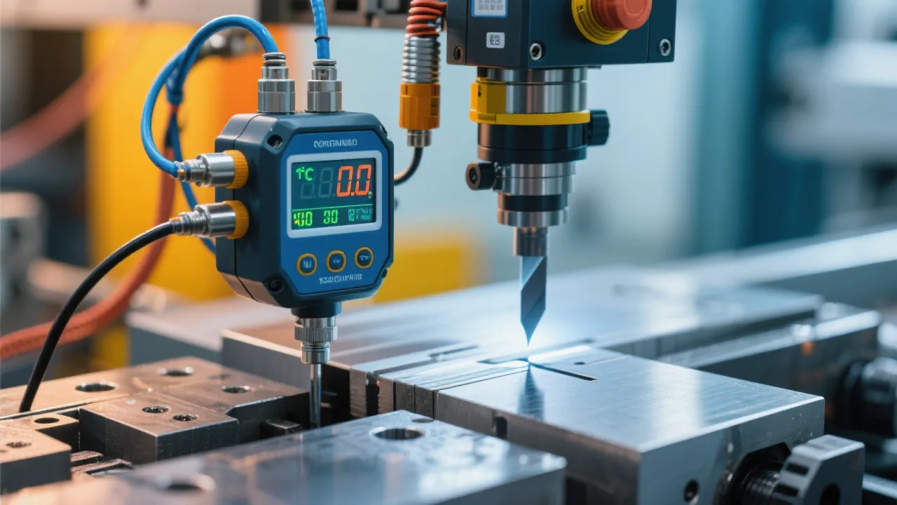 Metallographic sectioning setup showing stable clamping and controlled cooling for minimal thermal damage