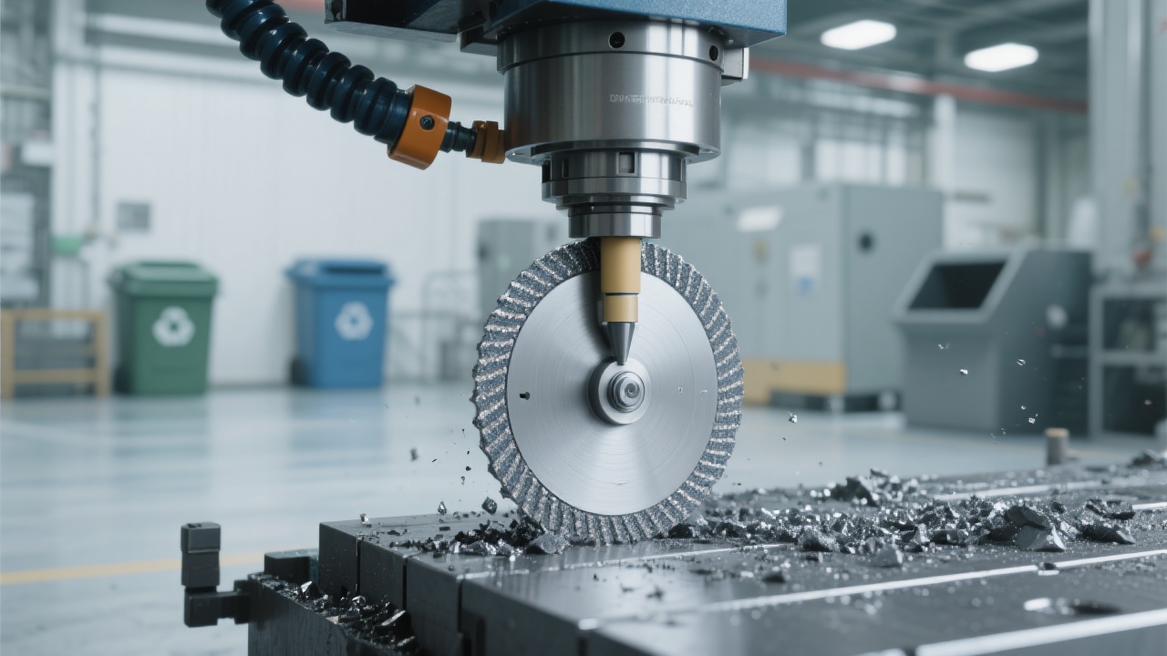Comparison chart of grinding wheel wear rates and dust emissions between traditional and brazed diamond wheels