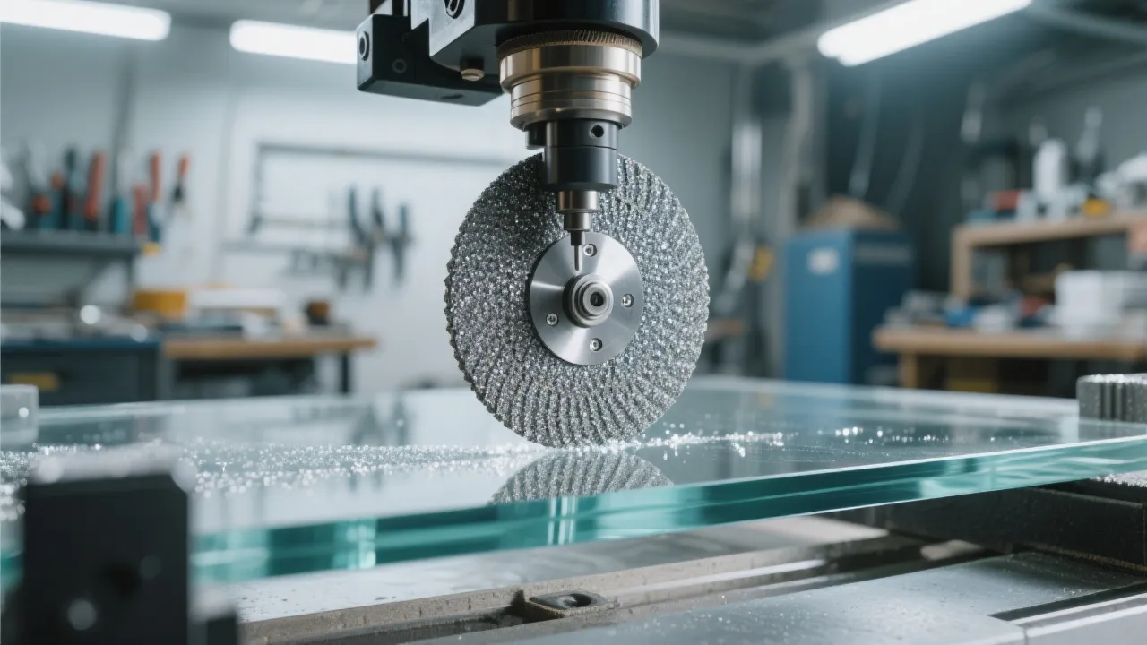 Wear stage comparison chart showing early, mid, and late-stage diamond wheel degradation on stainless steel surfaces