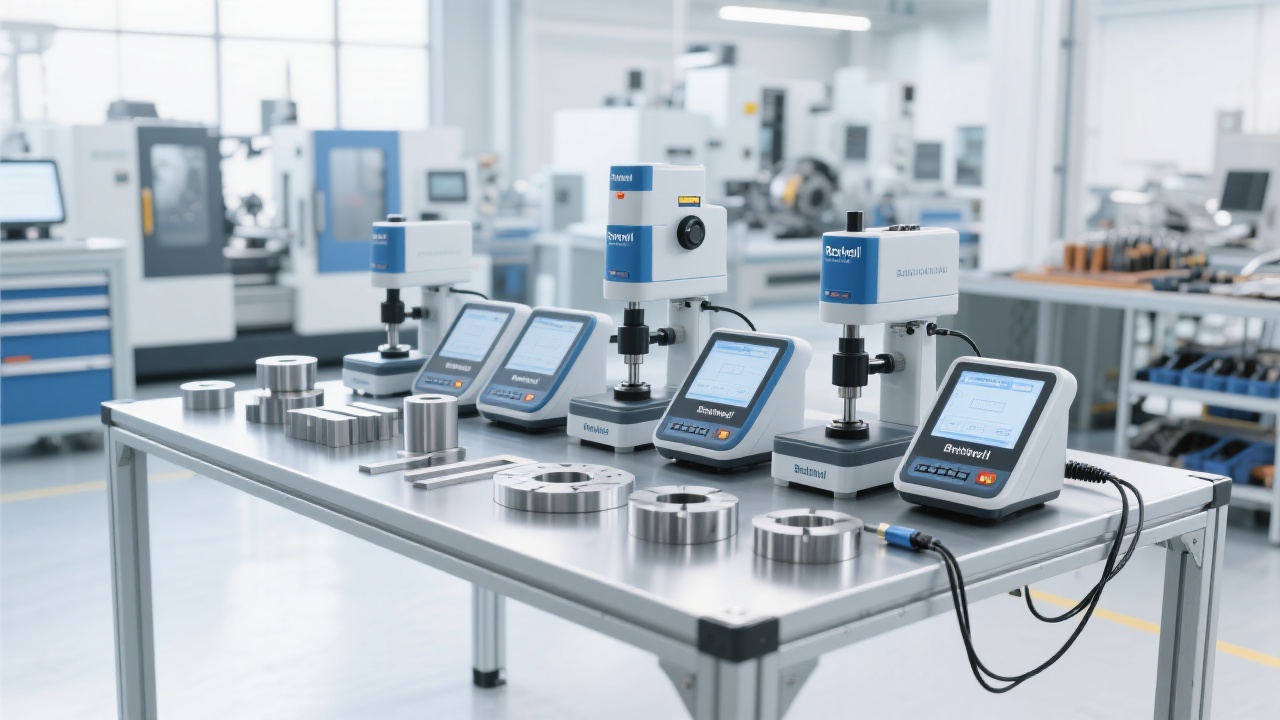 Illustration of metallographic sample preparation tools
