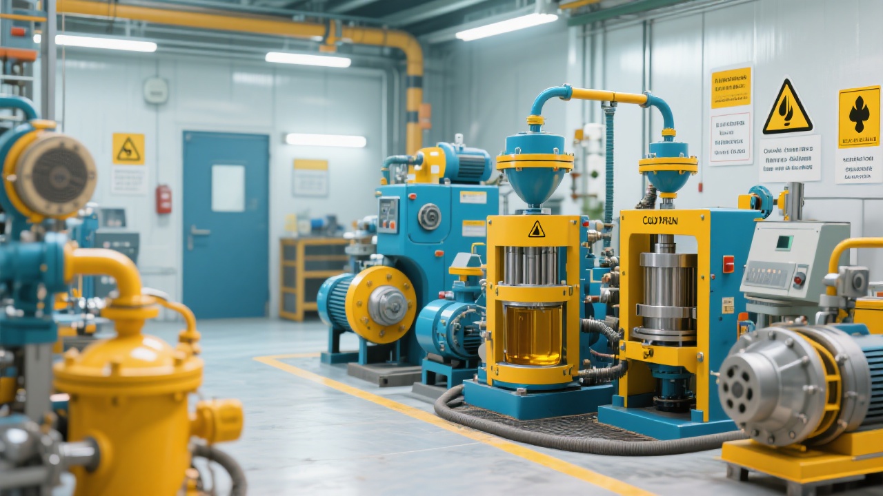 Vue générale de la ligne de production d'huile de palme intelligent