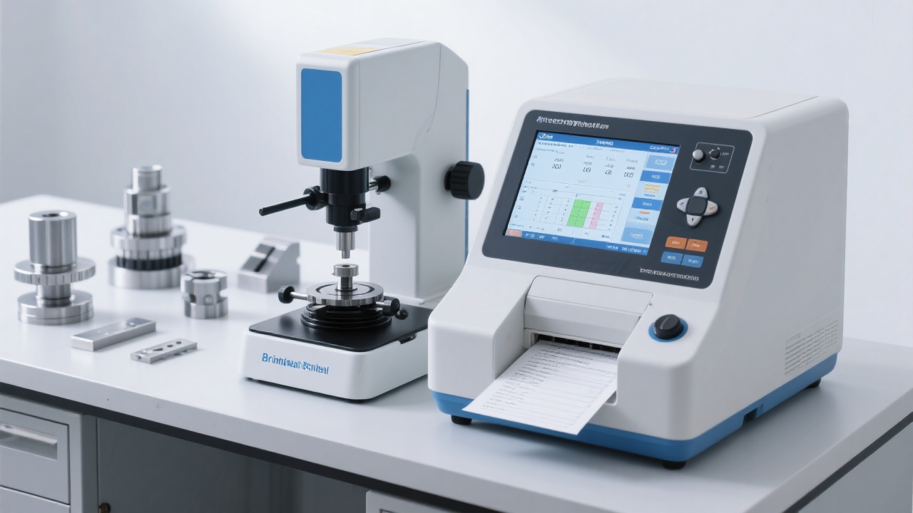 صورة لآلة قطع العينات المعدنية في المختبر