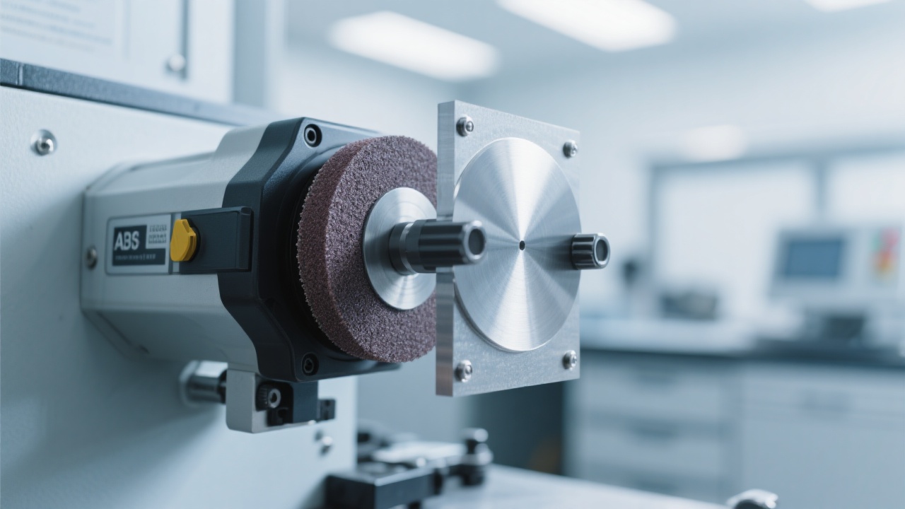 صورة للصخور المثقلة المستخدمة في آلة قطع العينات المعدنية