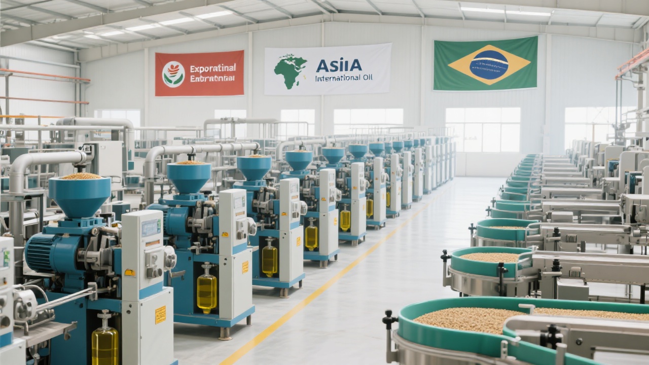 Cold-press sesame oil production process showing temperature control and oil separation stages