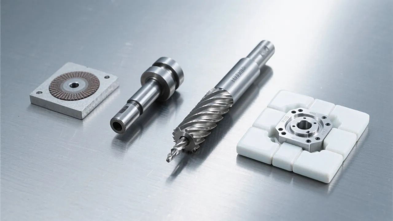 Comparison schematic: diamond tool edge angles for flat versus spherical ceramic grinding