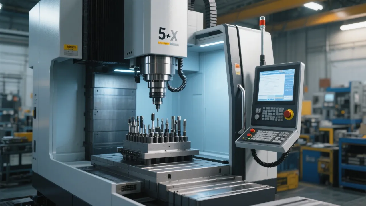 Mesa rotativa da fresadora CNC DC6070 da凯博数控em operação, mostrando a precisão nos movimentos de rotação