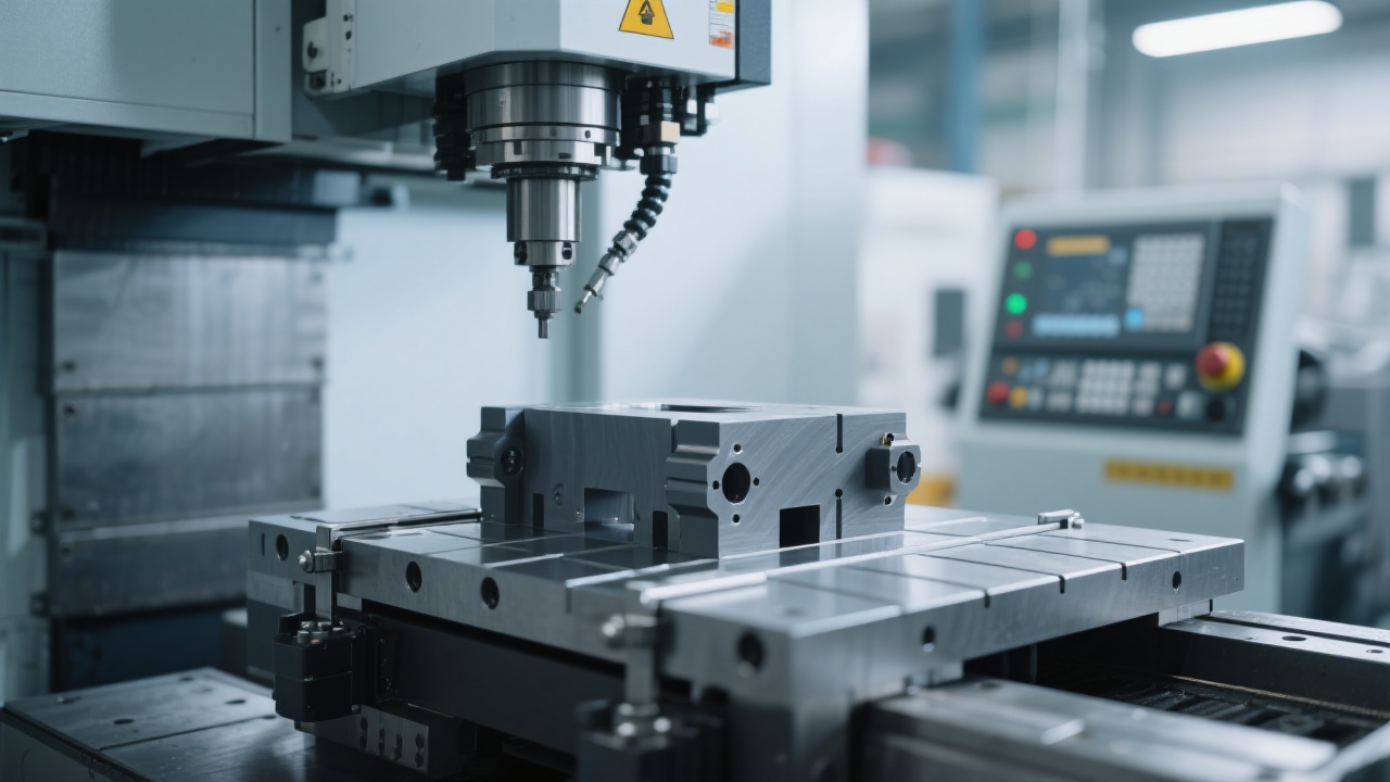 CAD/CAM interface showing five-axis tool path planning for graphite electrode machining