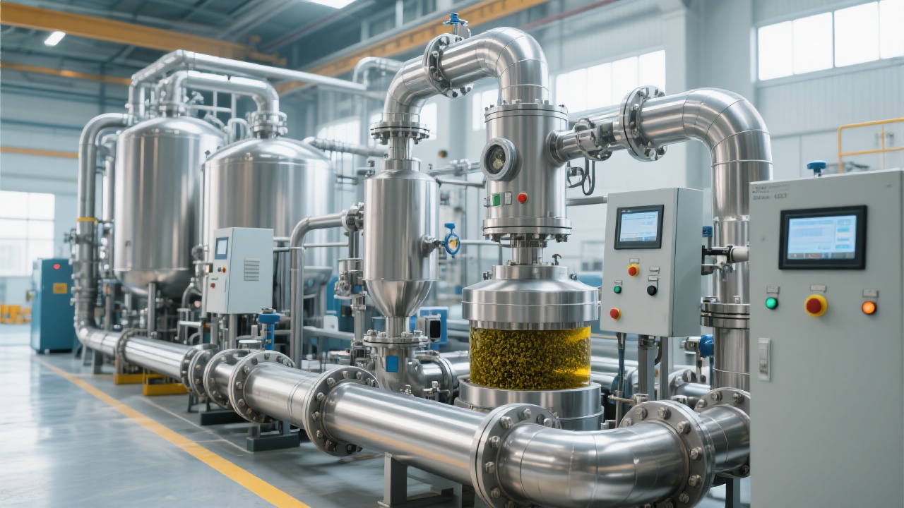 Tecnología de recuperación de disolvente en acción dentro de una planta de procesamiento de harina de soja