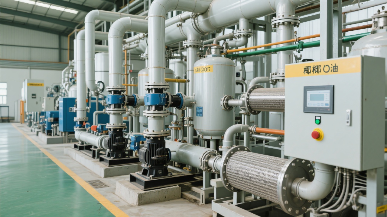 Close-up of a nitrided spiral shaft with enhanced wear resistance in a food-grade oil press