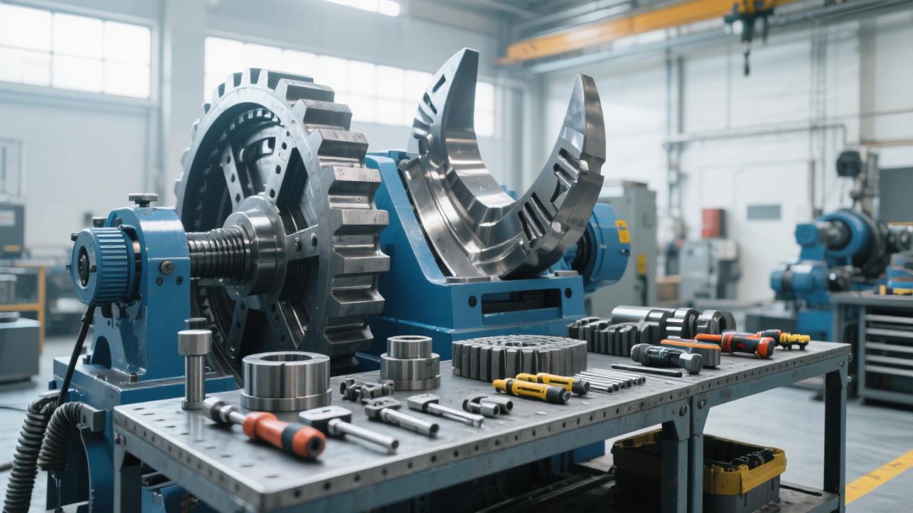 Graph showing jaw crusher efficiency vs. feed size – peak efficiency at 300–500 mm range