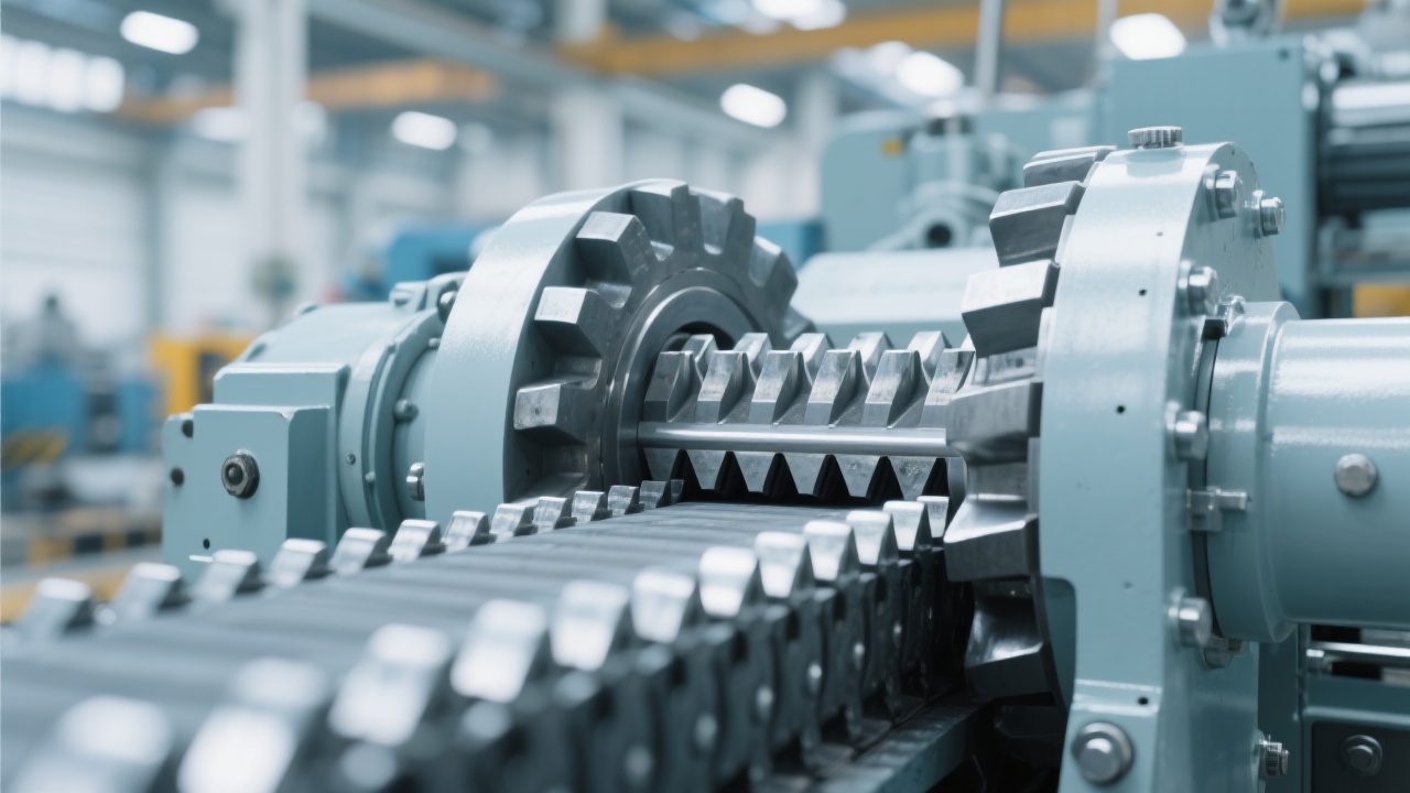 Convoyeur B6X en action dans une carrière de granit en Espagne, avec des opérateurs en formation sur place.