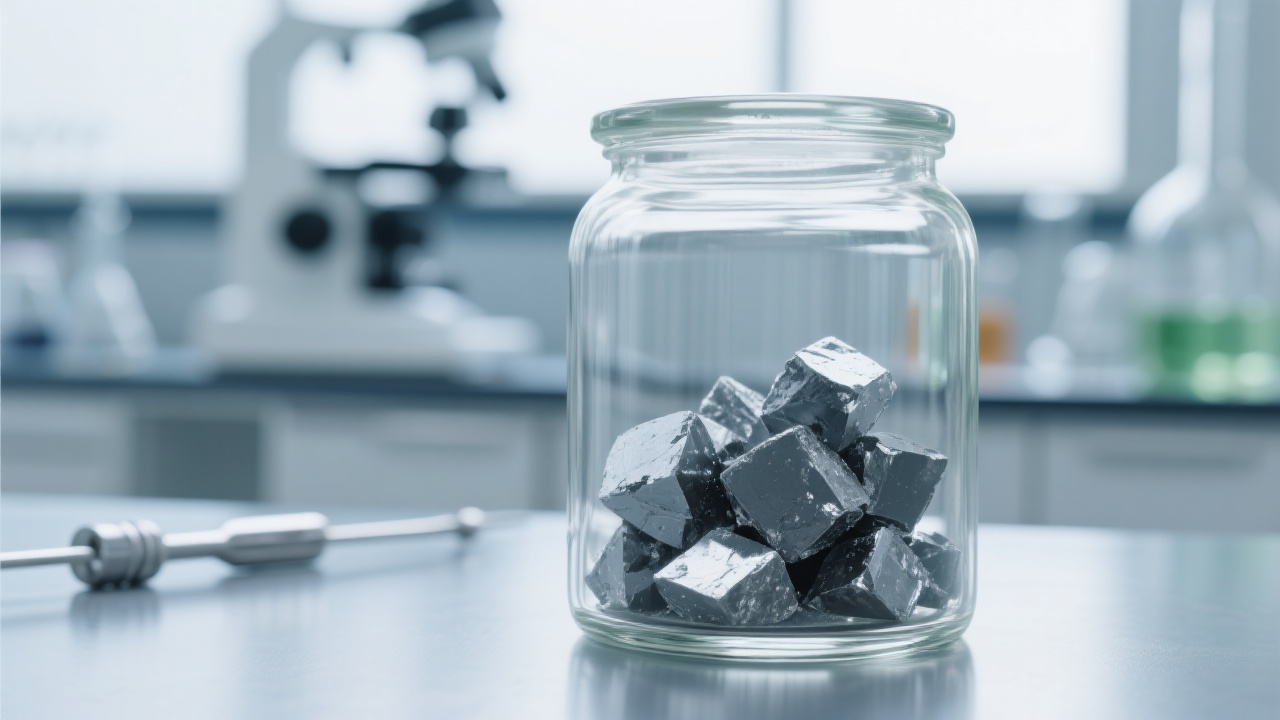 High-purity calcium carbide granules stored in sealed containers at our factory in Ordos, China