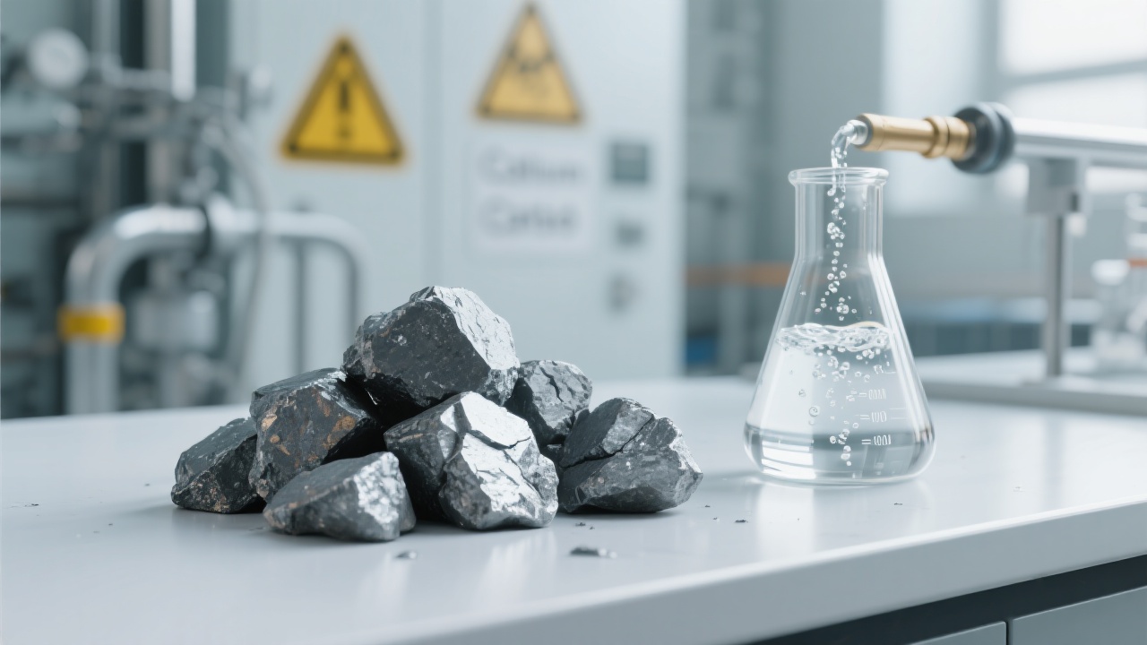 Production process of high-purity calcium carbide