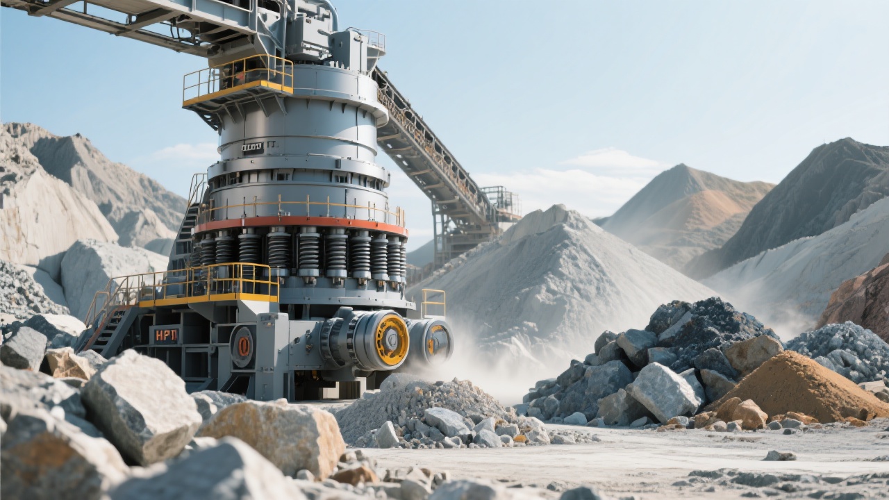 The CI5X impact crusher in a mining site