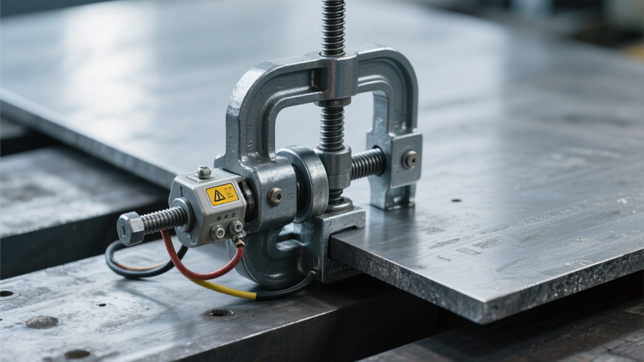 High-strength alloy steel plate gripper enhancing industrial steel handling efficiency