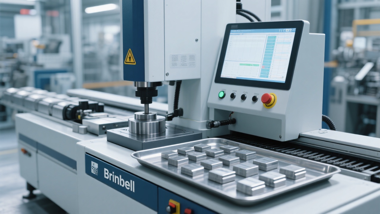 Durómetro Brinell digital HBS-3000 empleado en pruebas de materiales industriales