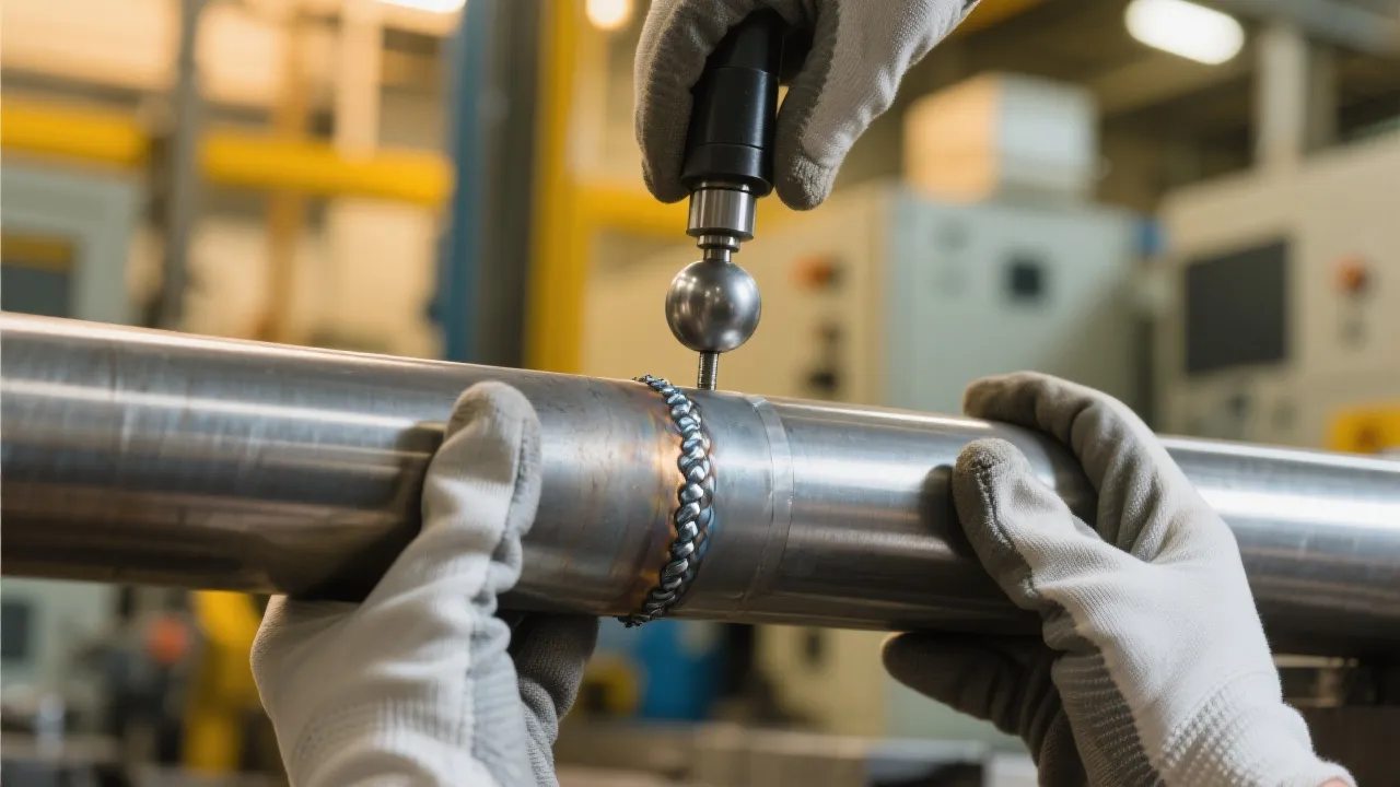 Microscopic comparison of material degradation after chemical exposure test