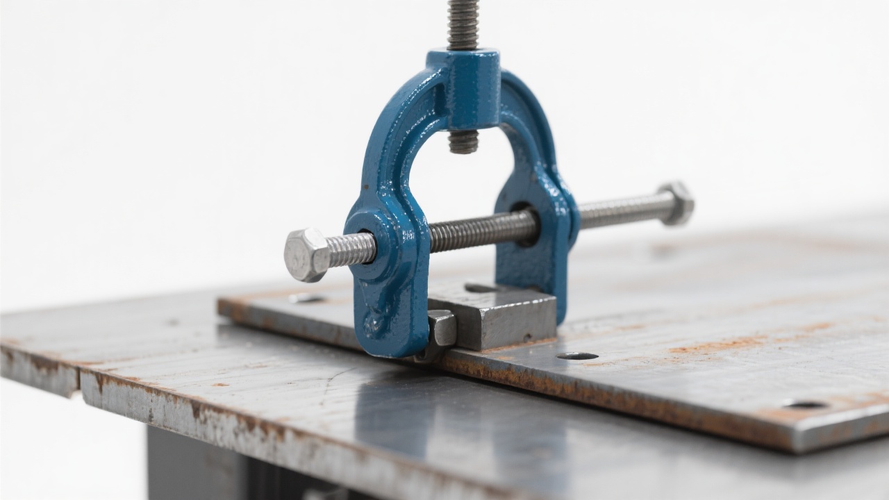 Industrial worker safely operating a high-strength alloy steel clamp at a logistics yard