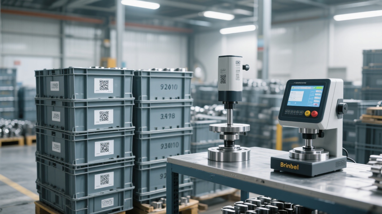 Оператор выполняет проверку круга на предмет износа и балансировки