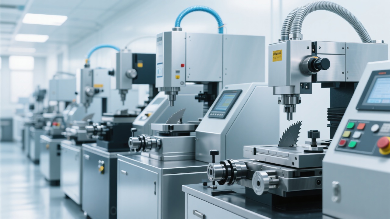 Gear lubrication process on industrial grinding machine