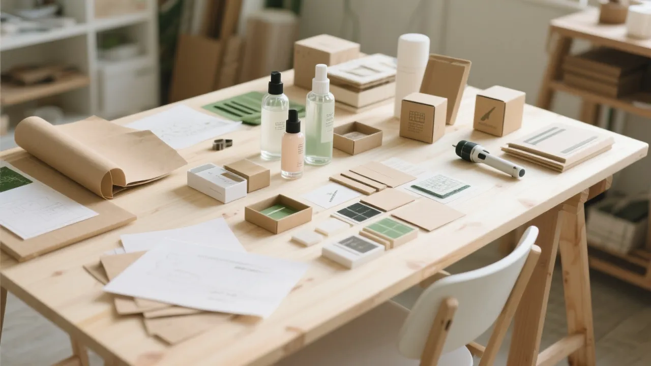 Portable Solar Charging LED Double-Sided Pocket Makeup Mirror with Magnifying Function