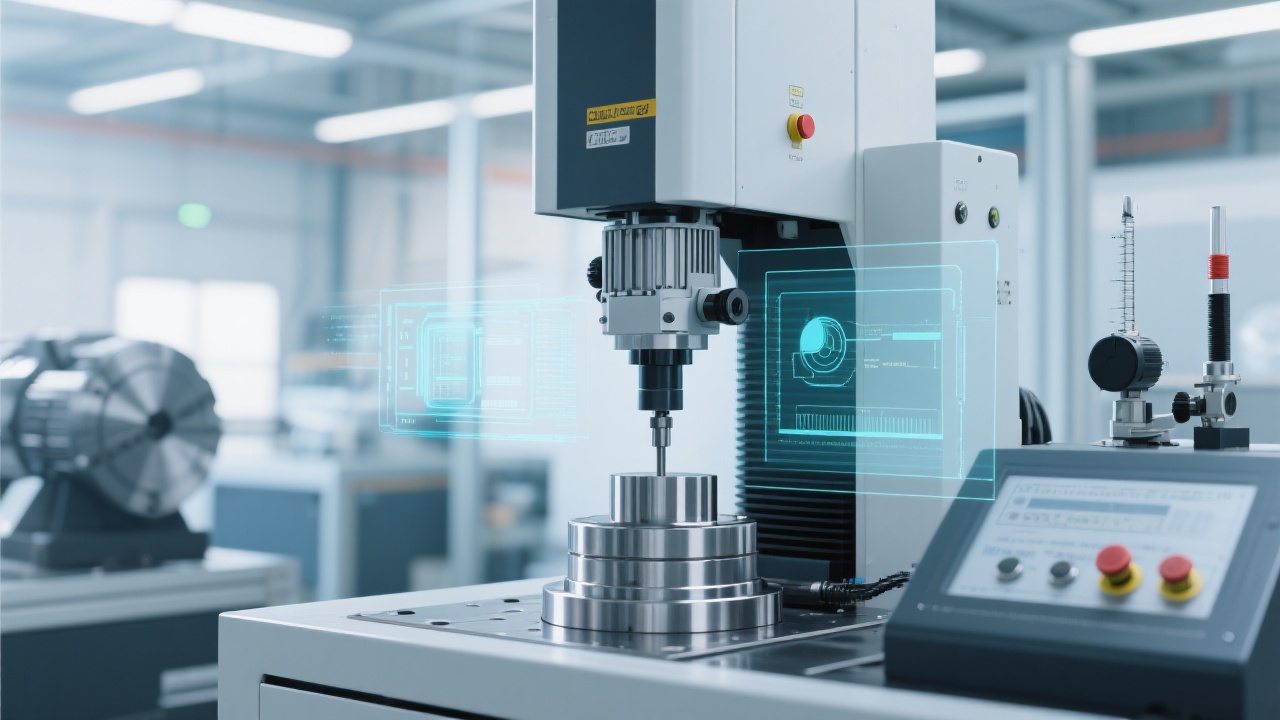 Técnico revisando la máquina de pulido y lijado