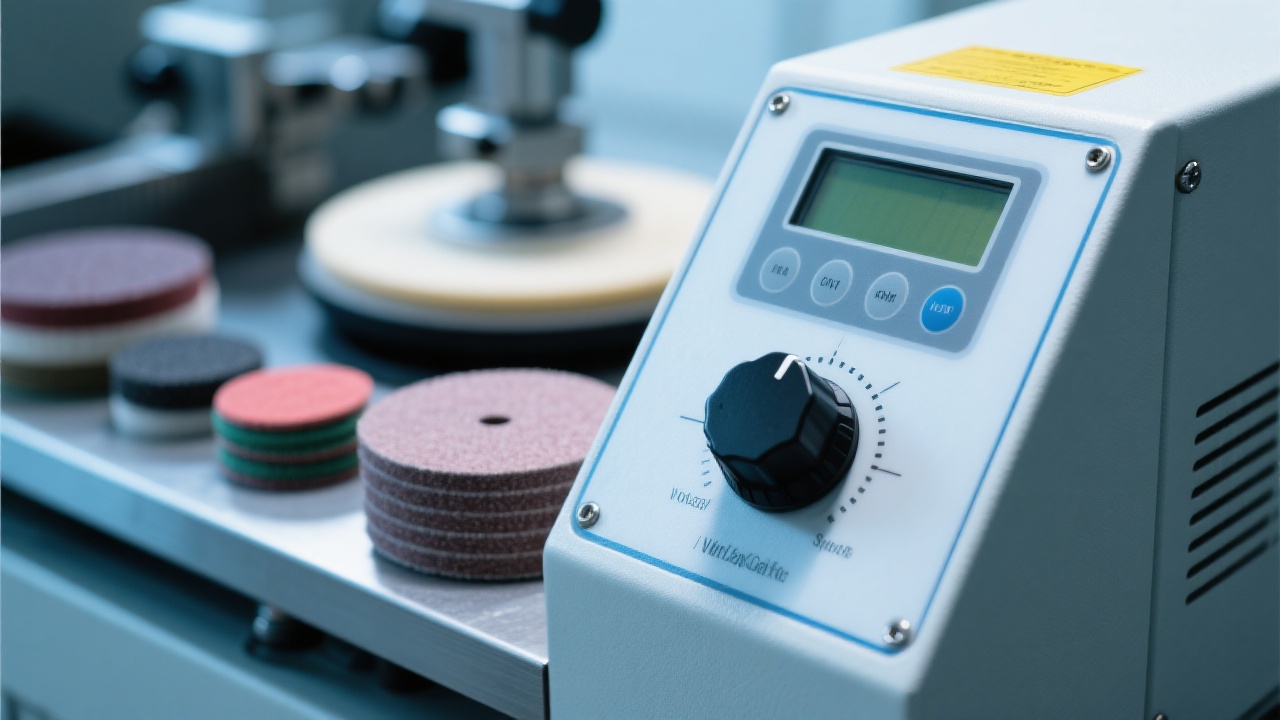 Metallographic laboratory setup illustrating environmental control and equipment calibration