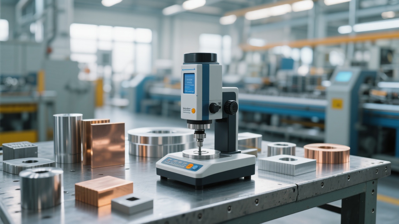 Металлографический разрезной станок Лайчжоу Цзиньчэн Q-2 в лабораторном окружении