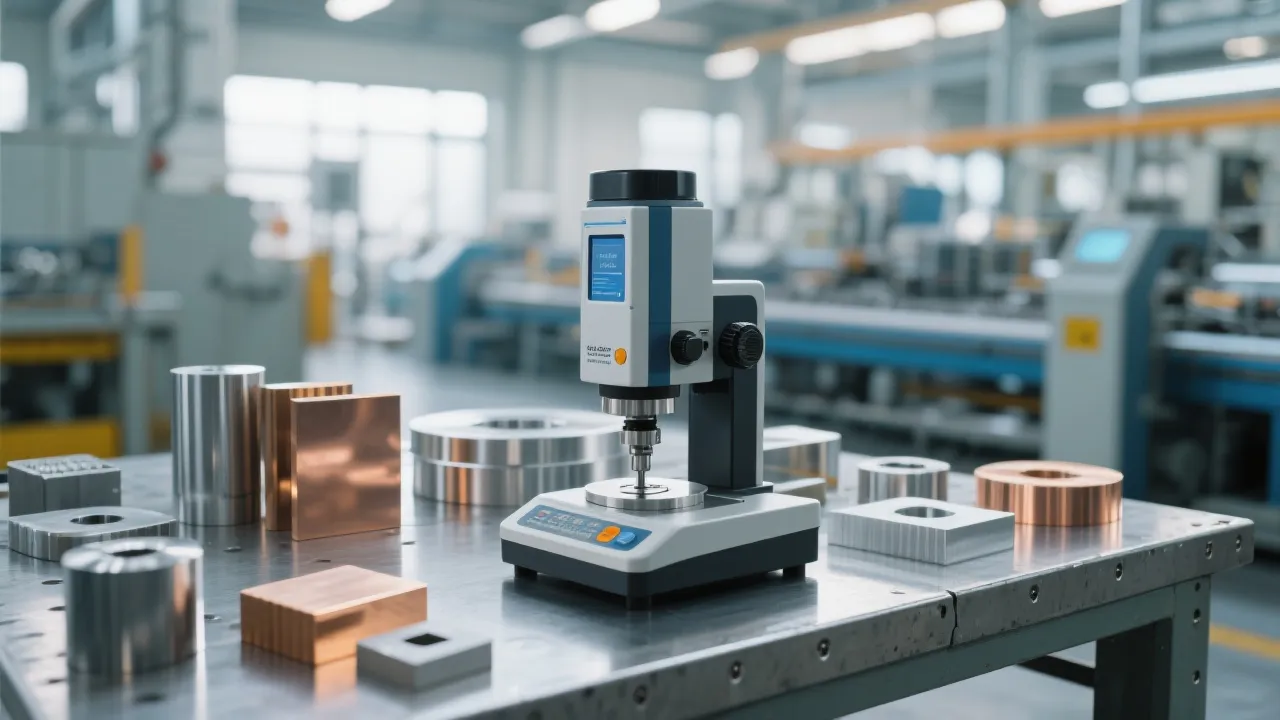 Металлографический разрезной станок Лайчжоу Цзиньчэн Q-2 в лабораторном окружении