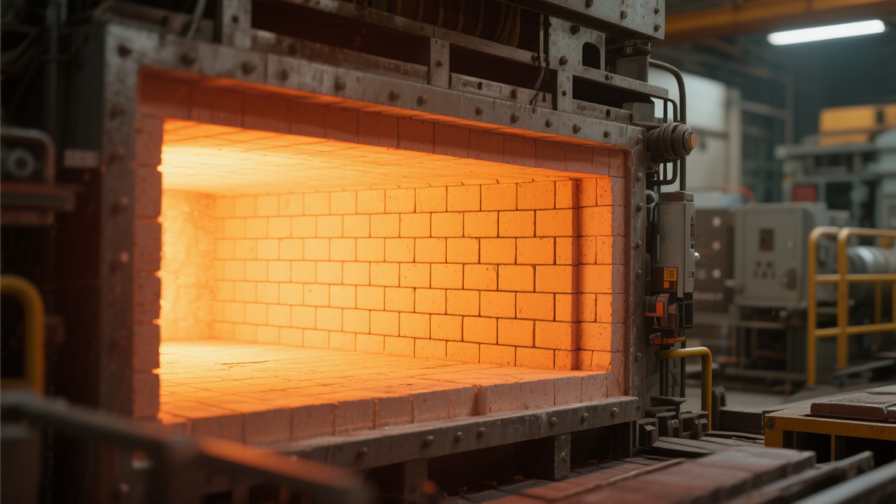 Comparison between traditional refractory brick and high-alumina firebrick showing structural integrity under high temperature