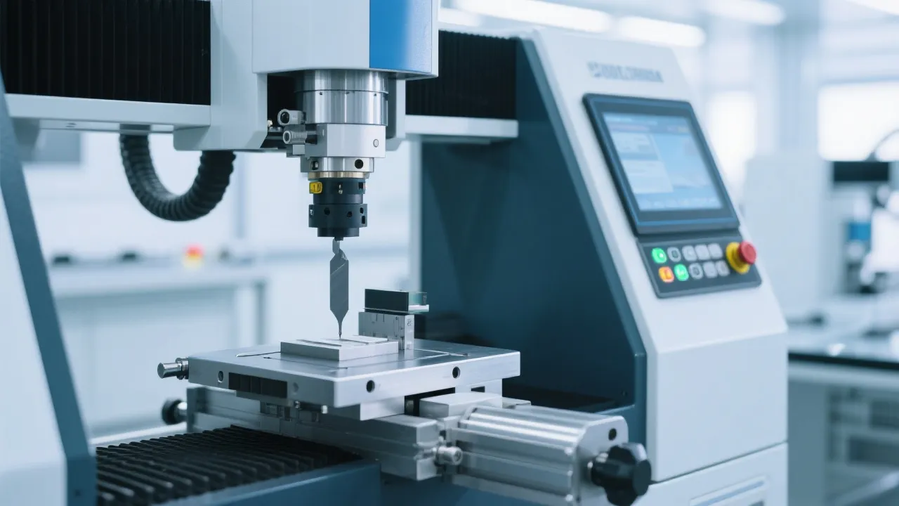 Laboratory technician performing daily maintenance on hardness tester indenter and anvil
